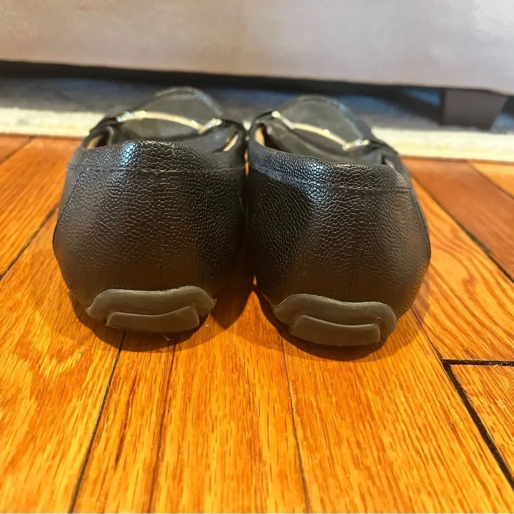 Abella True Comfort SISELY Black Slip on Loafer Driving Shoes Size 8.5